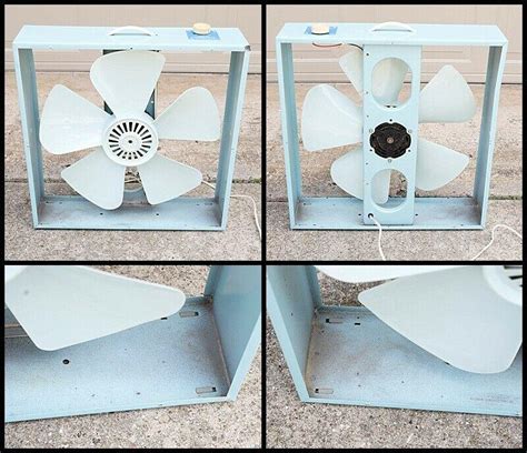 box fan metal|vintage metal box fan.